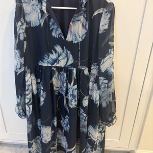 Pietro Brunell Floral Navy maternity dress